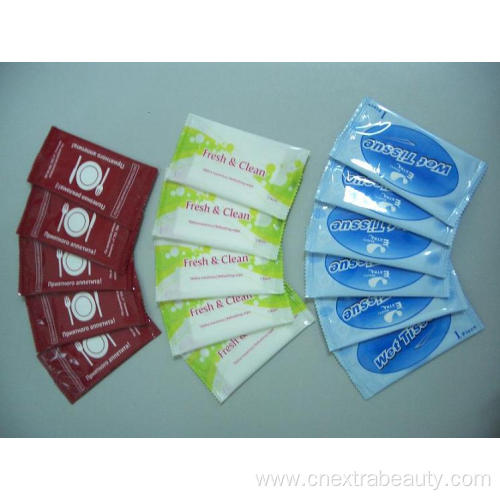 Customized Single Wet Wipes Individual Restaurant Hand Wipes